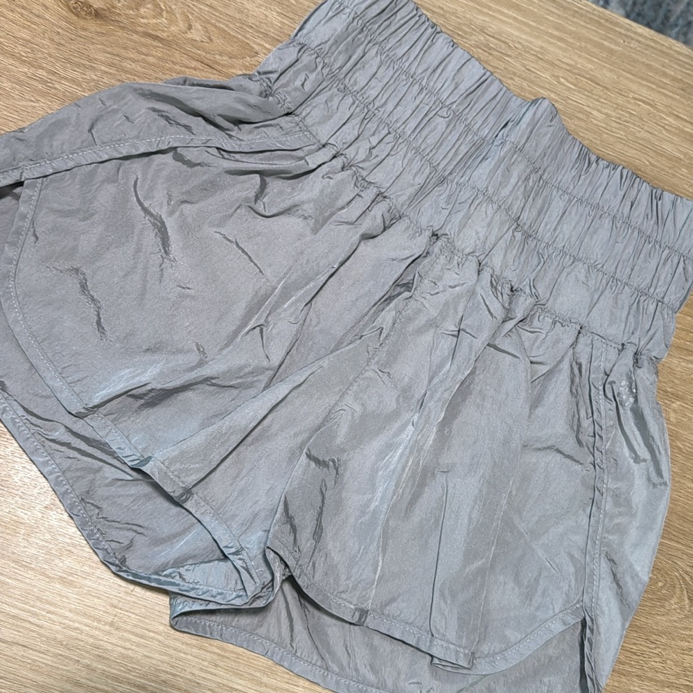FP Movement by Free People Shimmering Gray Athletic Shorts